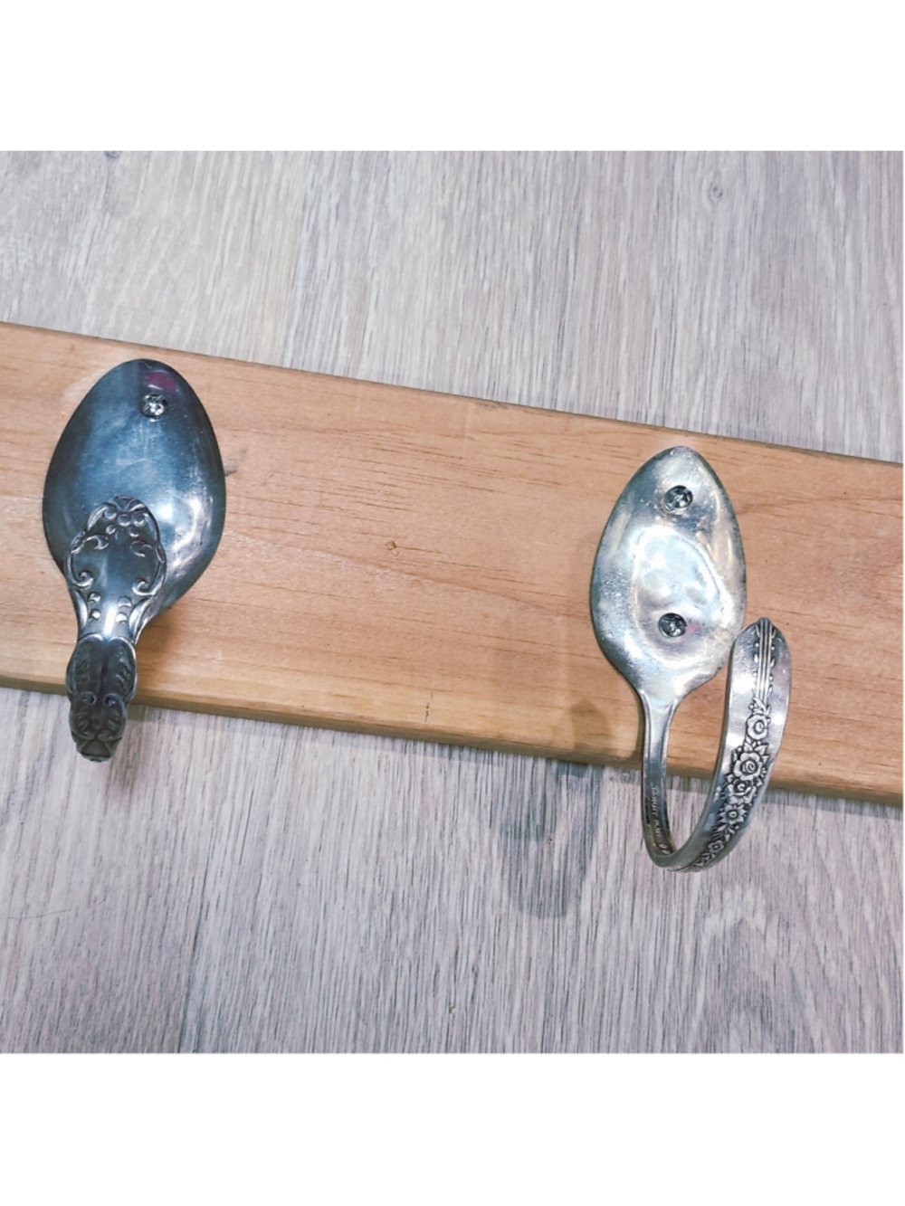 Rustic Spoon hanger shelf Handmade home decor - Picture 2 of 5